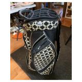 SPARTINA 449 GOLF BAG, BLACK AND WHITE GEOMETRIC