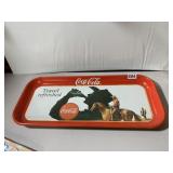 COCA-COLA TRAVEL REFRESHED METAL SERVING TRAY,