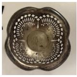 STERLING DISH MARKED 52 1/2 ON BOTTOM 1.69 OZT