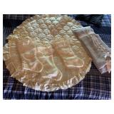 THRO BABY THROW BLANKET, KNIT RIBBON DESIGN,