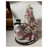 THE BRADFORD EXCHANGE SNOWMAN TABLETOP TREE,