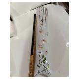 CERAMIC WALL POCKET VASE, WHITE GLAZE,