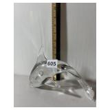 V. NASON & C. MURANO ART GLASS DOLPHIN FIGURINE,