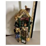 HEATHER GOLDMINE CERAMIC AUTUMN HOUSE, SCARECROW
