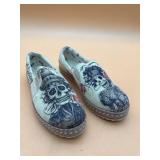 GOBY DAY OF THE DEAD SUGAR SKULL PRINT ESPADRILLE