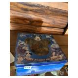 DISNEY STORE THREE FAMILY FUN GAMES, TIN BOX,