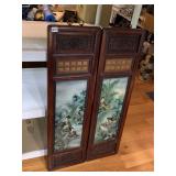 VTG CHINESE WALL PANELS (2), WOOD CONSTRUCTION,