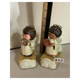 CHRISTMAS PAGEANT ANGEL FIGURINES (2), BATTERY