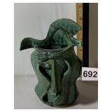 STERN, STUDIO POTTERY VASE, ABSTRACT FACE FORM,