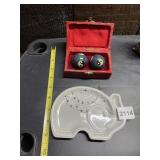 CYNTHIA ROWLEY ELEPHANT SHAPED CERAMIC DISH,