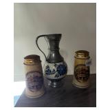 HIMARK CERAMIC CHEESE SHAKERS (2), DELFT BLUE
