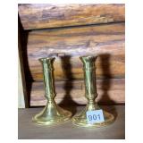 BALDWIN BRASS CANDLESTICKS, POLISHED FINISH,
