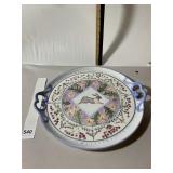 DANNA CULLEN FOR ZRIKE MEADOW BUNNY CERAMIC TRAY,