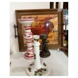 FITZ AND FLOYD TOWN & COUNTRY CANDLESTICK,