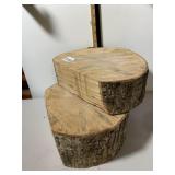 NATURAL WOOD SLAB DECORATIVE PIECES, ROUGH-HEWN