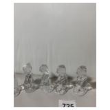 MAGIC CRISTAL GERMAN LEAD CRYSTAL FIGURINES (4),