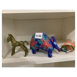 ANDRES RAMIREZ ALEBRIJE ARMADILLO, BRONZE HORSE