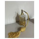 VINTAGE PERFUME ATOMIZER, GLASS BOTTLE W/