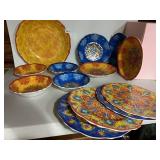 CITRUS GROVE MELAMINE DINNERWARE SET, MANDALA