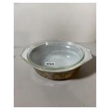 PYREX CASSEROLE DISH, GOLDEN HARVEST PATTERN,