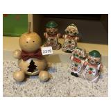 GINGERBREAD THEMED DECOR, GOURD FIGURE, CERAMIC