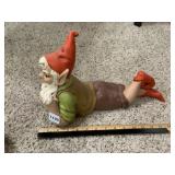 ATLANTIC MOLD CERAMIC GARDEN GNOME, 1976, SIGNED