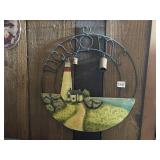 METAL LIGHTHOUSE WELCOME SIGN W/ BELLS
