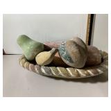 DECORATIVE FRUIT ASSORTMENT, PAINTED COMPOSITION,