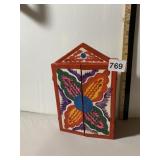 PERUVIAN HAND-PAINTED WOOD RETABLO, NATIVITY