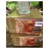 COLONY ROYAL ORNATE ROCKS GLASSES, CRYSTAL,