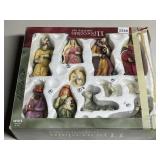 PORCELAIN NATIVITY SET, (11) PIECES, ORIGINAL BOX