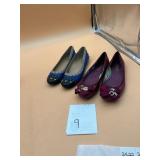 VANELI STUDDED BALLET FLATS, COACH POPPY PATENT