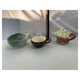 AMBIANCE COLLECTION CERAMIC TEAPOT, CALLA LILY