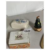 ASSORTED TRINKET BOXES AND DECOR, INCL NATURAL