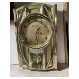 GUSTAV BECKER QUARTZ WALL CLOCK, GOLD-TONE