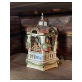 SANKYO MUSICAL GAZEBO FIGURINE, CAROLERS THEME,