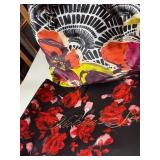 TRINA TURK FLORAL TOTE BAG AND VICTORIA