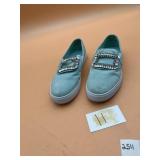 KARL LAGERFELD PARIS SLIP-ON SNEAKERS, LIGHT BLUE