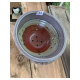 HAND-THROWN STUDIO POTTERY COLANDER, EARTHENWARE,