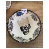 ROYAL STAFFORD BOWL, SKULL AND CROWN MOTIF,