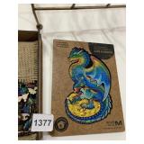 UNIDRAGON GUARDING DRAGON FIGURED WOODEN PUZZLE,