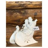 LENOX PORCELAIN MUSICAL SLEIGH, VICTORIAN COUPLE,