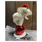 ANNALEE DOLLS ELEPHANT ON RED BALL, FELT