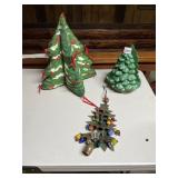 ASSORTED CHRISTMAS DECOR, FABRIC TREE, HOLLAND