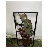 METAL WALL ART, TREE SILHOUETTE DESIGN, BLACK