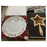 THE PAMPERED CHEF CELEBRATE CERAMIC PLATE, STAR