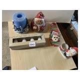 JASCO CHRISTMAS LUKINS PORCELAIN FIGURE, SANTA