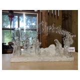 VICTORY HANDCRAFT NATIVITY SCENE, CLEAR ACRYLIC