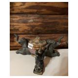 ELEPHANT THEMED TRINKET BOX W/ MATCHING ELEPHANT