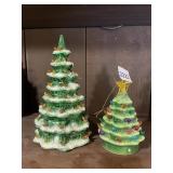 MR. CHRISTMAS CERAMIC LIGHTED CHRISTMAS TREES